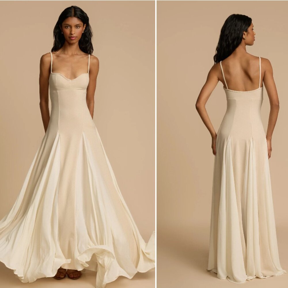 Arcina Ori Paloma Maxi Dress in Stone XS